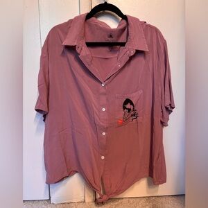 Women's Pink Disney Blouse